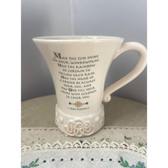 Russ Vintage Irish Celtic Decorative Shamrock Collectible Mug - Picture 1 of 6